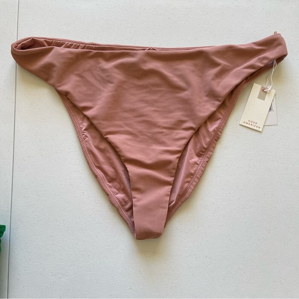 NWT Good American Ribbed Bikini Swimsuit Bottoms Plus size BBW Curvy